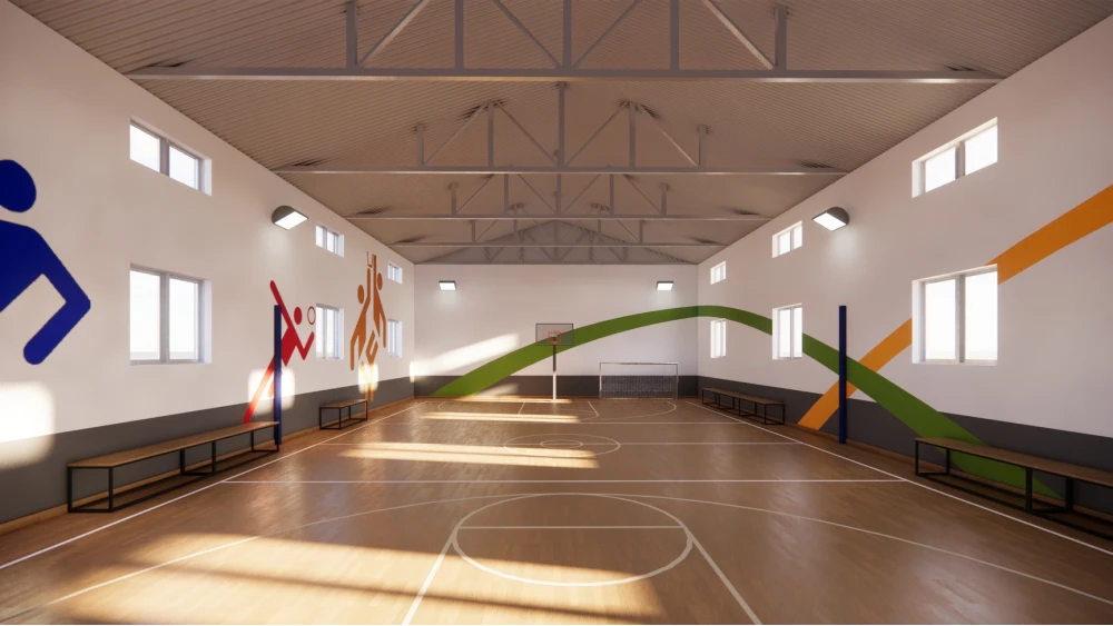 Reabilitare și modernizare Sala de sport - Vulcana-Pandele, jud. dâmbovița - 1